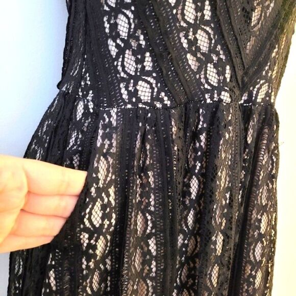 Moulinette Soeurs Myrna Black Lace A-line Sleeveless Dress XS - Picture 7 of 14